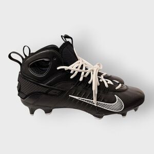Nike Huarache 9 Elite Mid LAX Black Lacrosse Cleats FD0088-002 Mens size 12 New